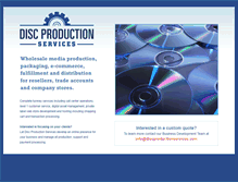 Tablet Screenshot of discproductionservices.com